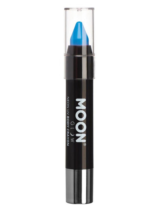 Moon Glow Pastel Neon UV Body Crayons, Pastel Blue - Adult Weekender