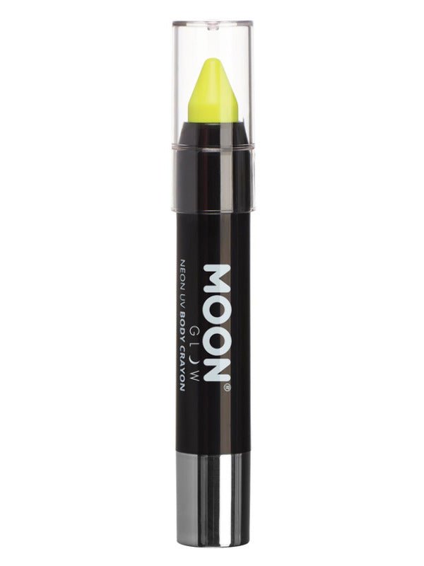 Moon Glow Pastel Neon UV Body Crayons, Pastel Yell - Adult Weekender