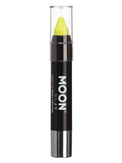 Moon Glow Pastel Neon UV Body Crayons, Pastel Yell - Adult Weekender