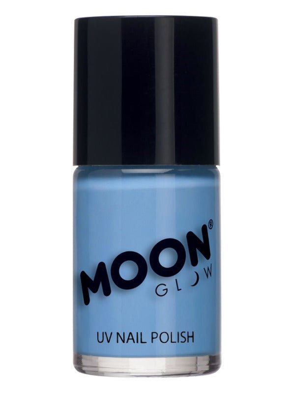 Moon Glow Pastel Neon UV Nail Polish, Pastel Blue - Adult Weekender