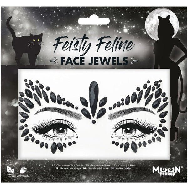 Moon Terror Face Jewels, Feisty Feline - Adult Weekender