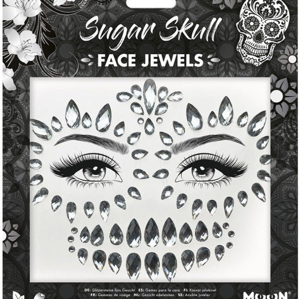 Moon Terror Face Jewels, Sugar Skull - Adult Weekender
