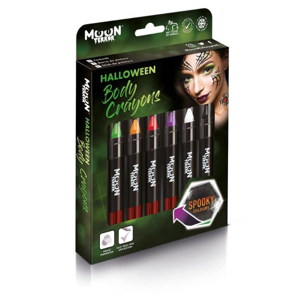 Moon Terror Halloween Body Crayons, Assorted - Adult Weekender