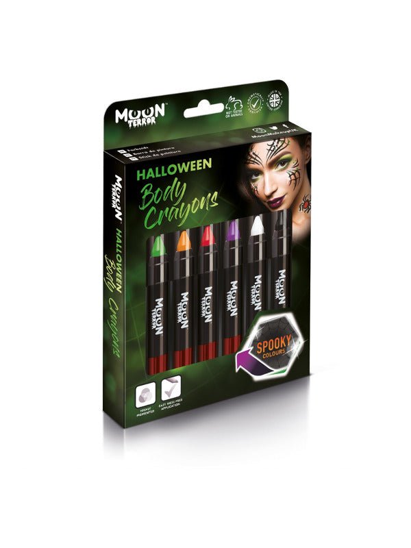 Moon Terror Halloween Body Crayons, Assorted - Adult Weekender