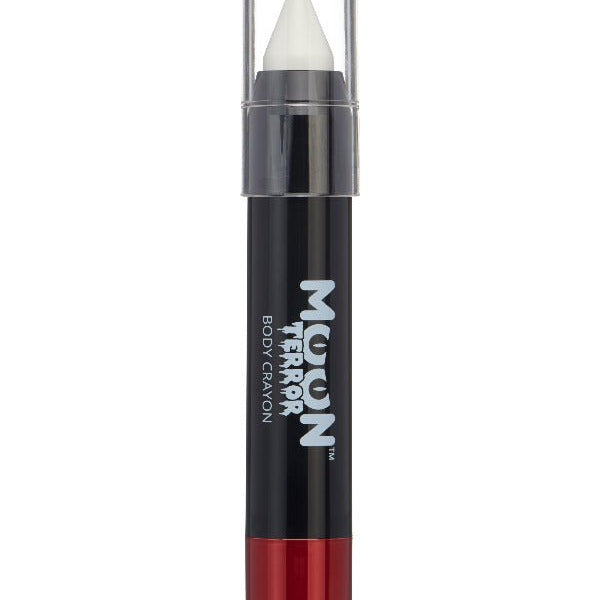 Moon Terror Halloween Body Crayons, White - Adult Weekender