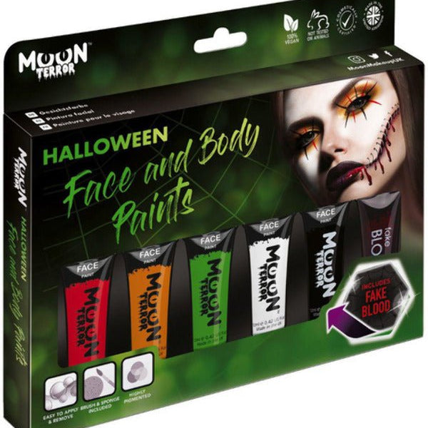 Moon Terror Halloween Face & Body Paint, Assorted - Adult Weekender