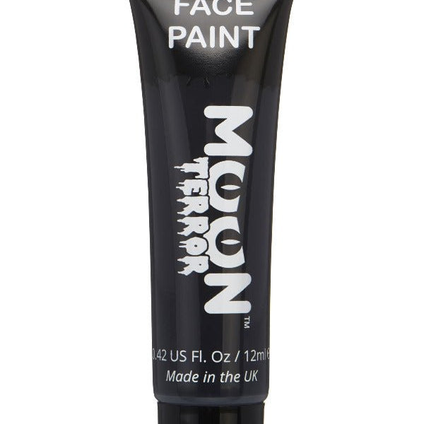 Moon Terror Halloween Face & Body Paint, Black - Adult Weekender