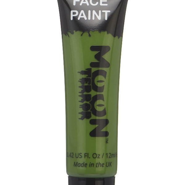 Moon Terror Halloween Face & Body Paint, Green - Adult Weekender