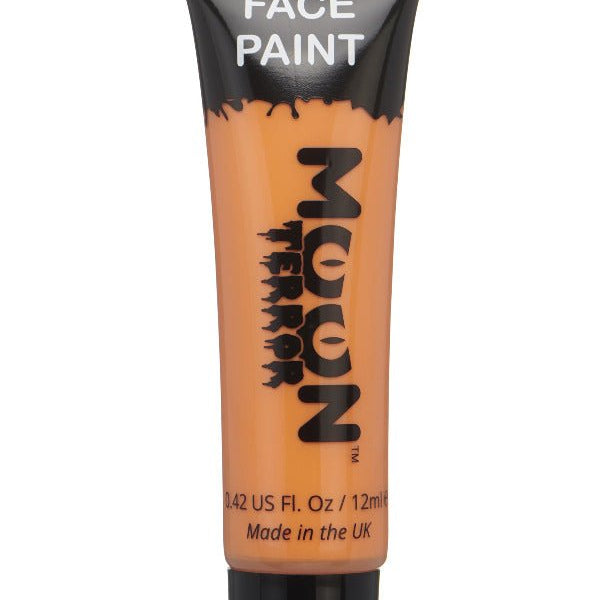 Moon Terror Halloween Face & Body Paint, Orange - Adult Weekender