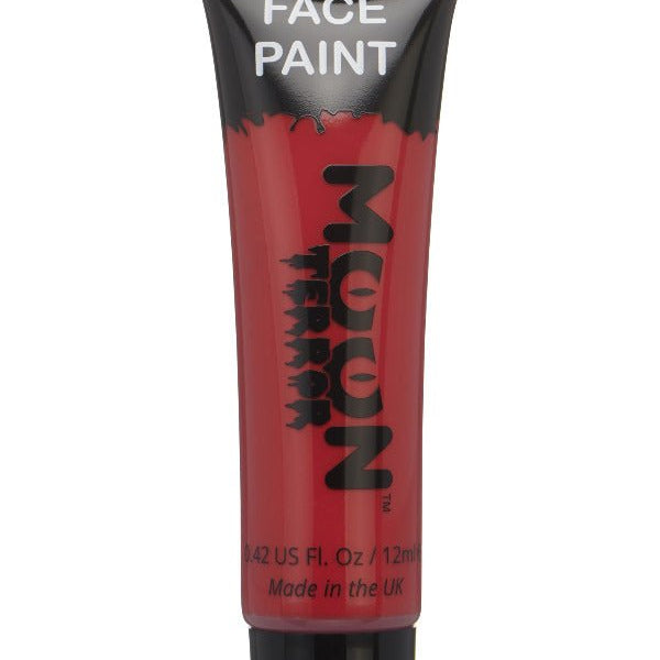 Moon Terror Halloween Face & Body Paint, Red - Adult Weekender