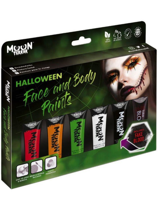 Moon Terror Halloween Face & Body Paint, Assorted - Adult Weekender