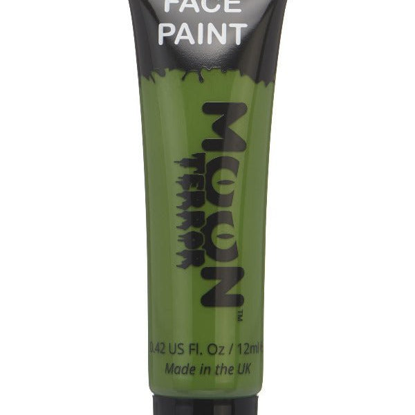 Moon Terror Halloween Face & Body Paint, Green - Adult Weekender