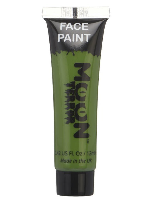 Moon Terror Halloween Face & Body Paint, Green - Adult Weekender