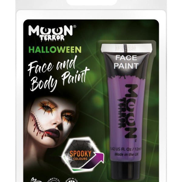 Moon Terror Halloween Face & Body Paint, Purple - Adult Weekender