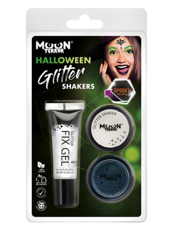 Moon Terror Halloween Glitter Shakers, - Adult Weekender
