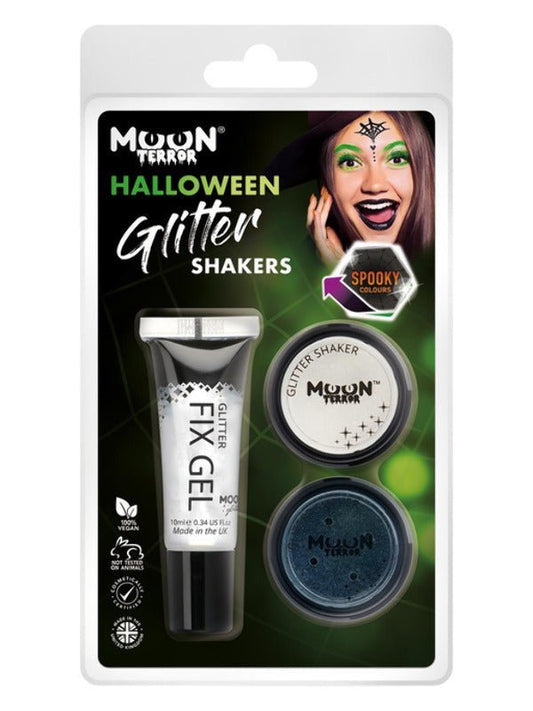 Moon Terror Halloween Glitter Shakers, - Adult Weekender
