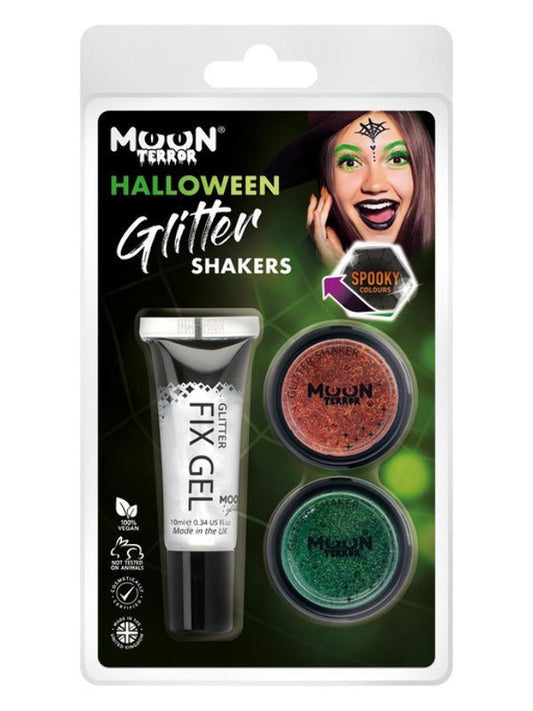 Moon Terror Halloween Glitter Shakers, - Adult Weekender