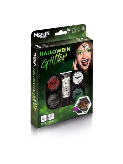 Moon Terror Halloween Glitter Shakers, Assorted - Adult Weekender