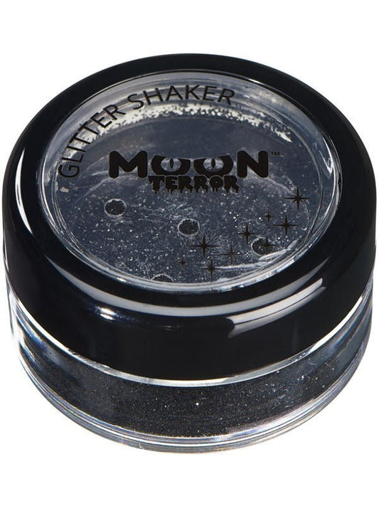 Moon Terror Halloween Glitter Shakers, Black - Adult Weekender