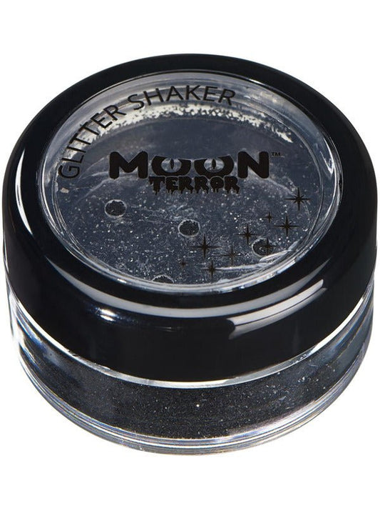 Moon Terror Halloween Glitter Shakers, Black - Adult Weekender