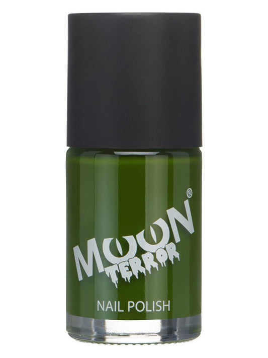 Moon Terror Halloween Nail Polish, Green - Adult Weekender