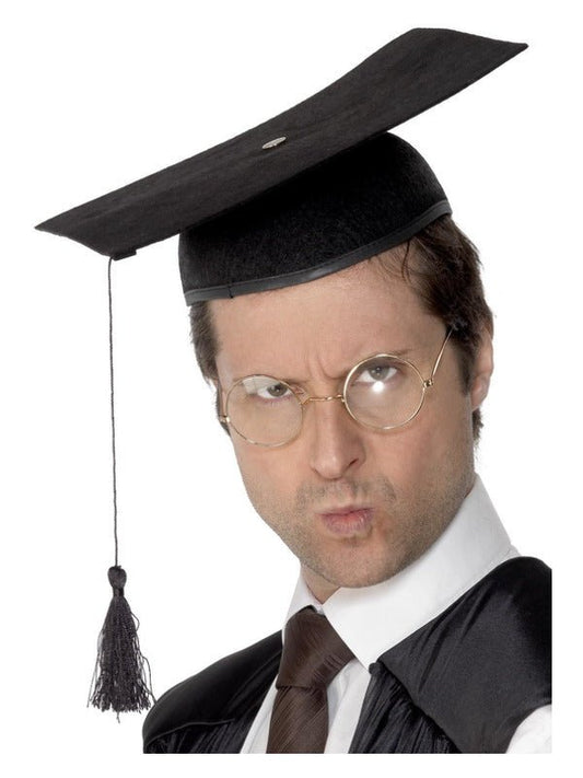 Mortar Felt Board Hat, Black - Adult Weekender