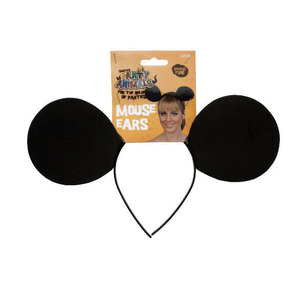 Mouse Ears on Headband, Black - Adult Weekender