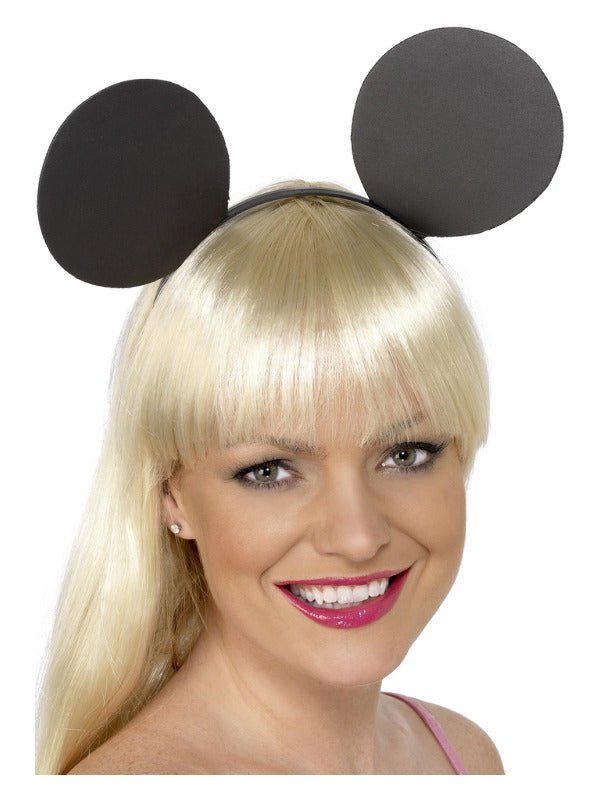 Mouse Ears on Headband, Black - Adult Weekender