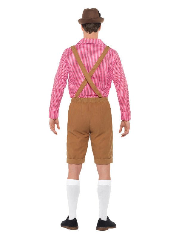 Mr Bavarian Costume, Red &amp; Brown - Adult Weekender