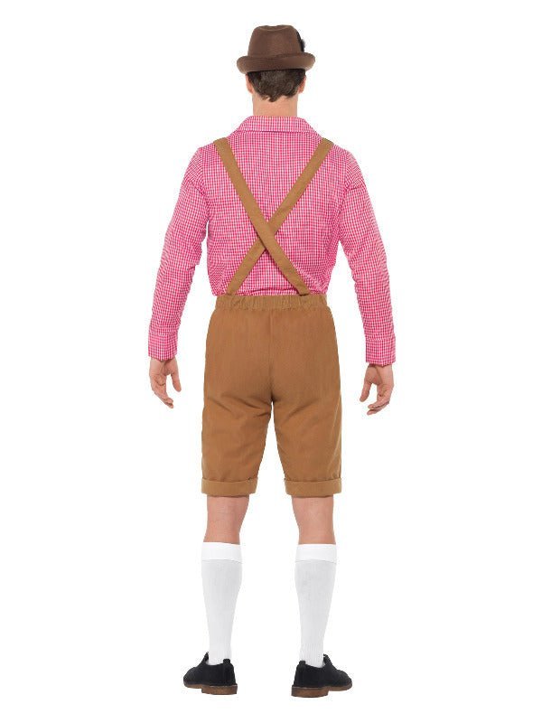 Mr Bavarian Costume, Red & Brown - Adult Weekender