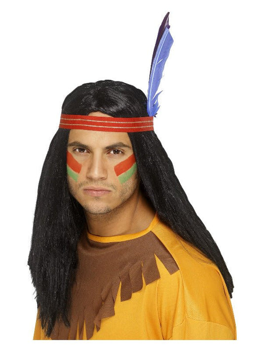 Native American Inspired Brave Wig, Black - Adult Weekender