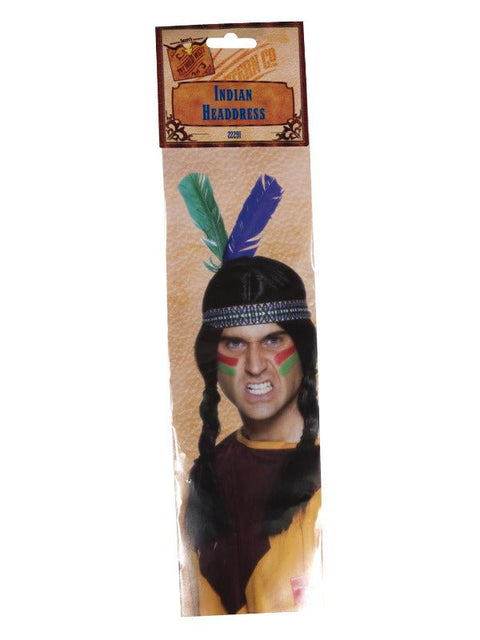 Native American Inspired Feathered Headband, Multi - Adult Weekender
