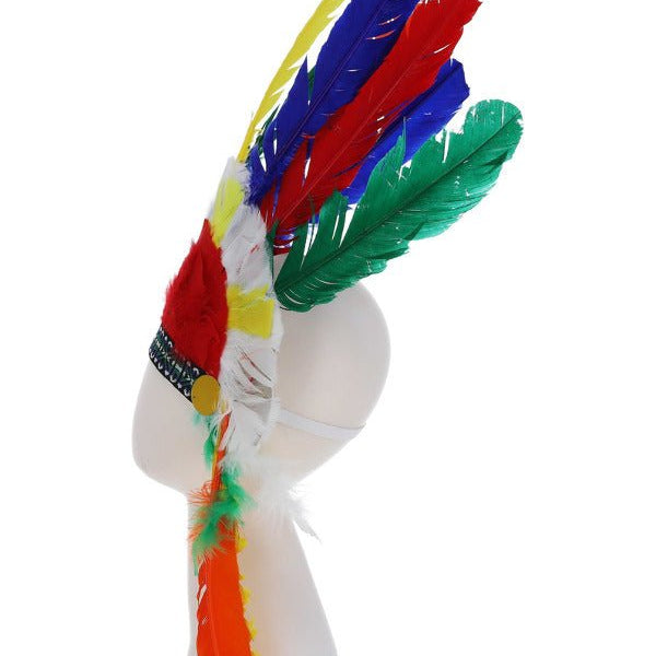Native American Inspired Headdress, Multi - Coloured - Adult Weekender