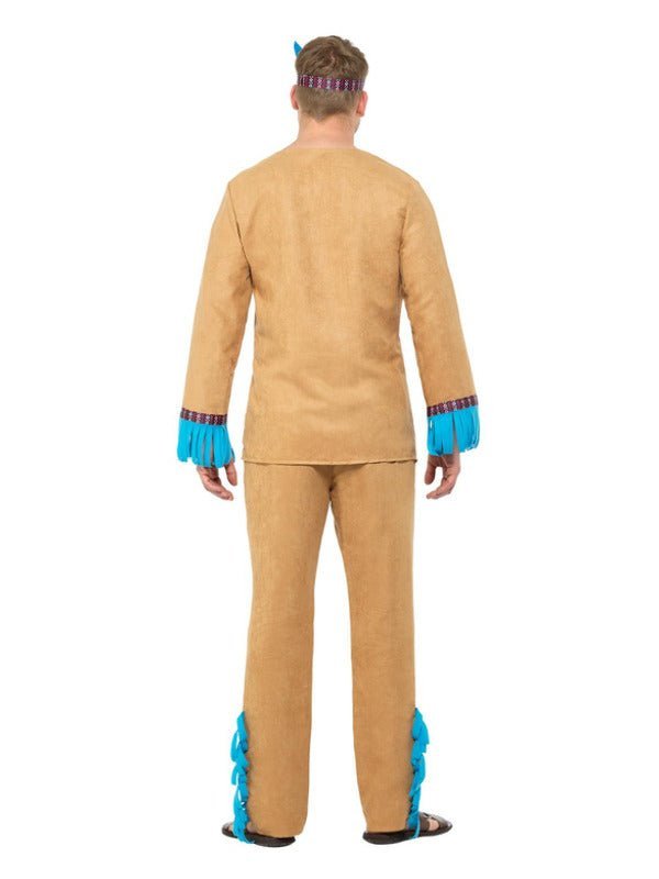 Native American Inspired Warrior Costume, Blue & B - Adult Weekender