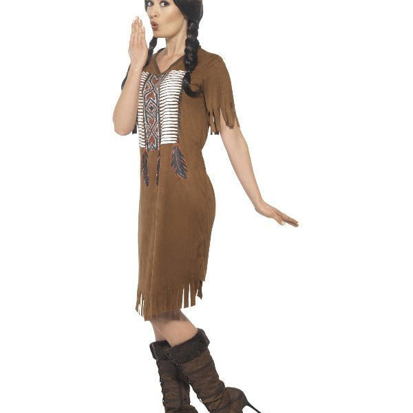 Native American Inspired Warrior Princess Costume, - Adult Weekender
