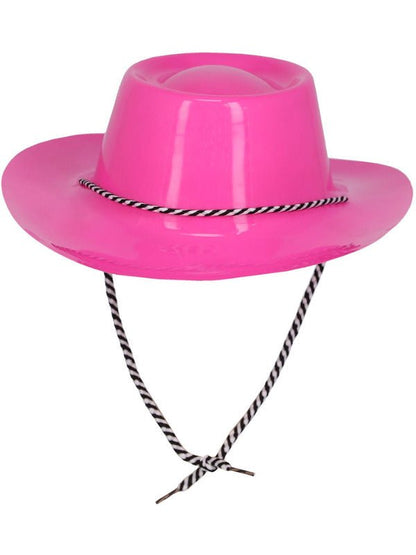 Neon Pink Cowboy Hat - Adult Weekender