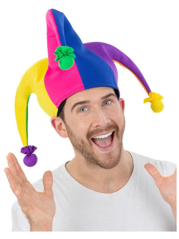 Neon Rainbow Jester Hat - Adult Weekender