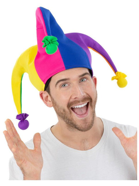 Neon Rainbow Jester Hat - Adult Weekender