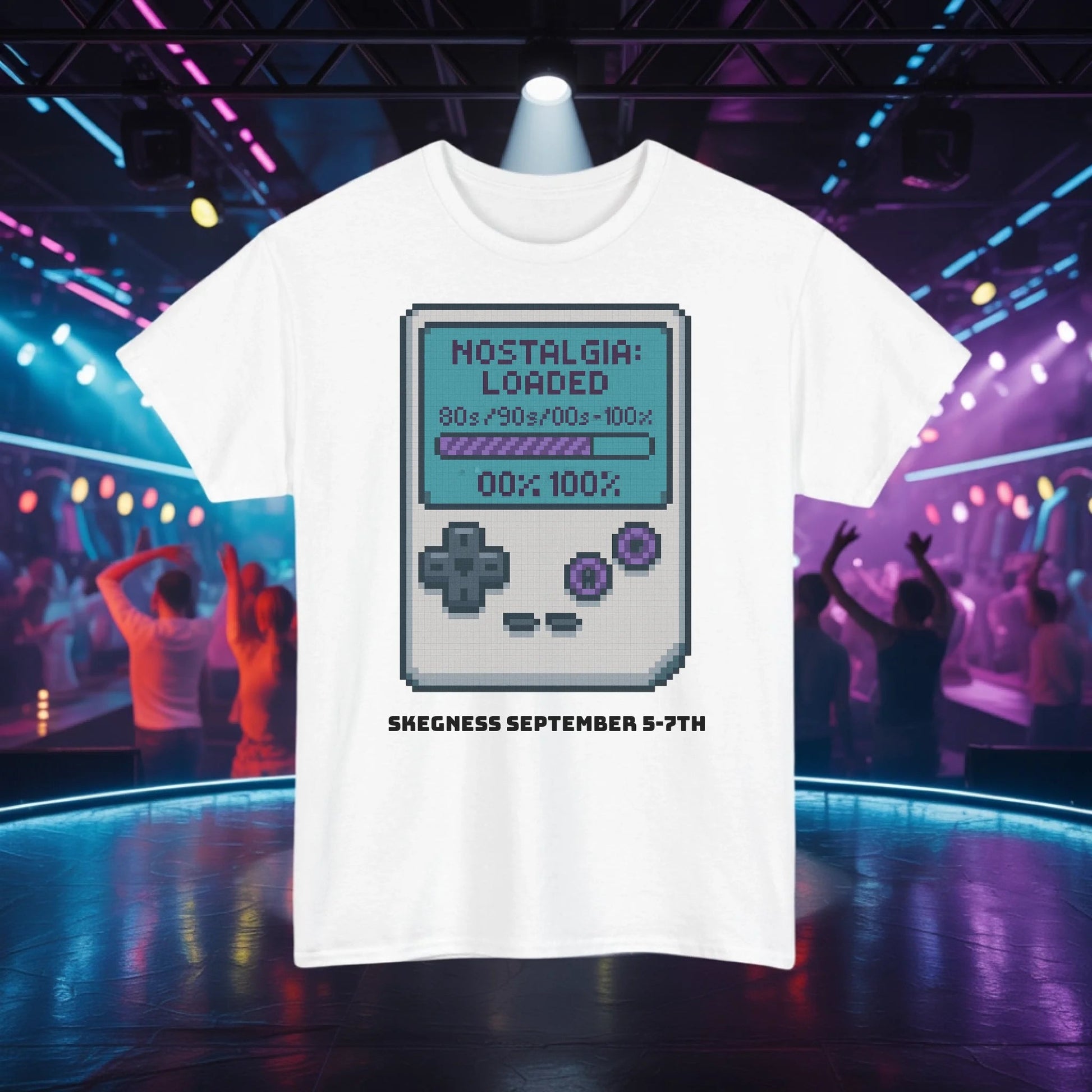 Nostalgia Loaded - Adult Weekender Front and Back Personalised Unisex Heavy T-Shirt Replay - Adult Weekender