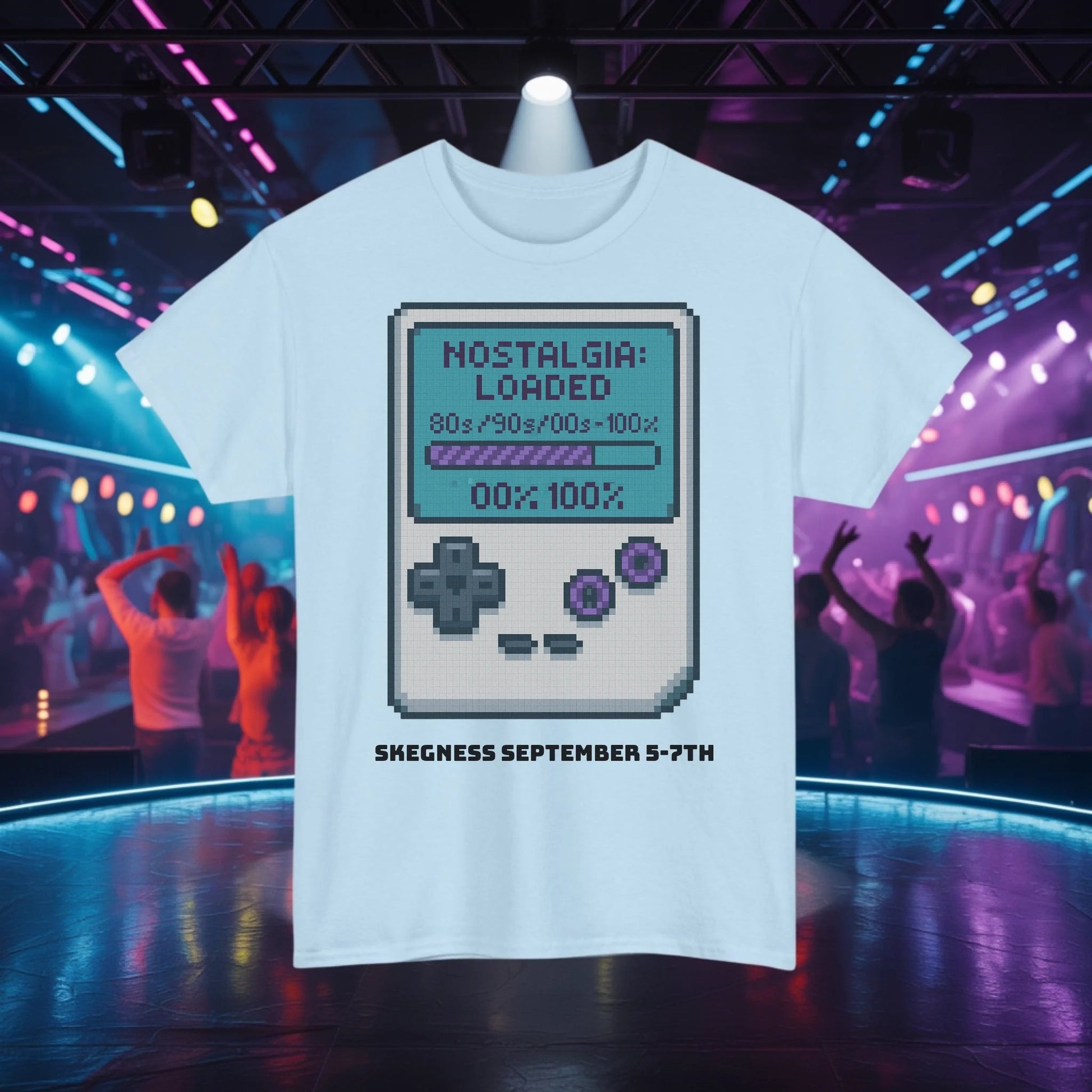 Nostalgia Loaded - Adult Weekender Front and Back Personalised Unisex Heavy T-Shirt Replay - Adult Weekender