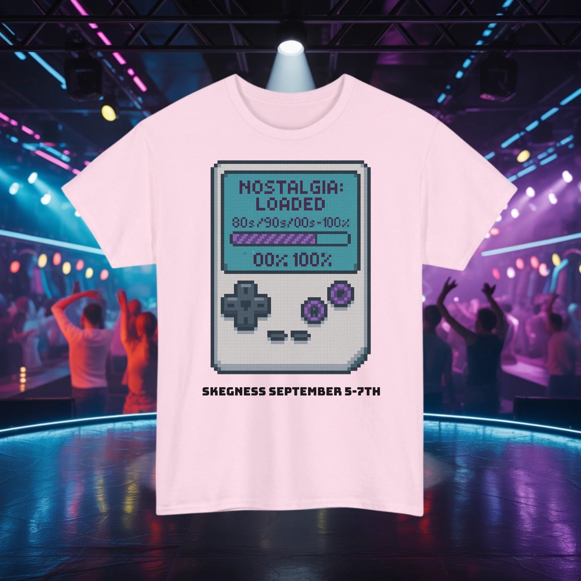 Nostalgia Loaded - Adult Weekender Front and Back Personalised Unisex Heavy T-Shirt Replay - Adult Weekender