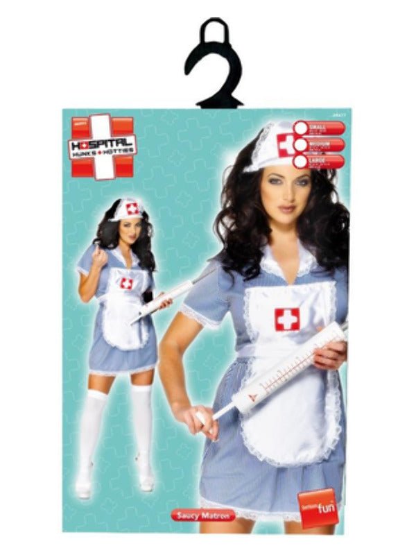 Nurse Naughty Costume, Blue - Adult Weekender