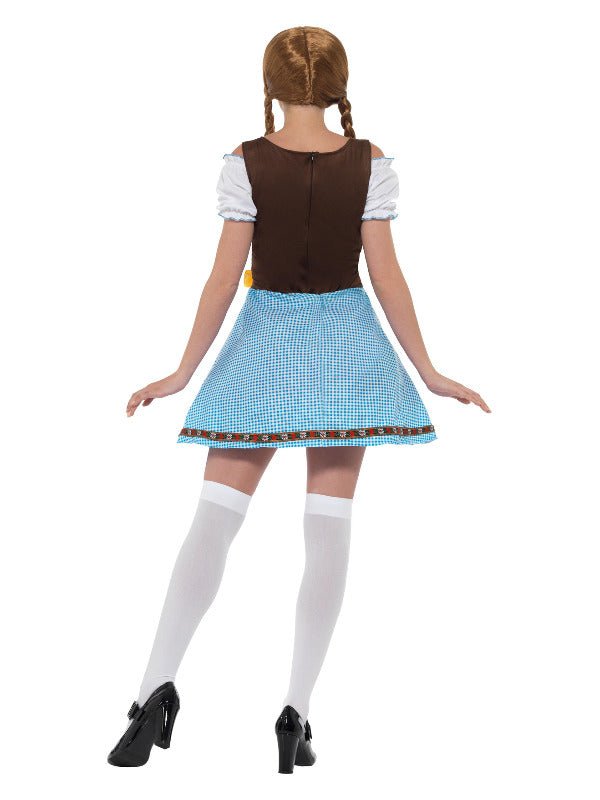Olga Bavarian Costume, Blue &amp; White - Adult Weekender