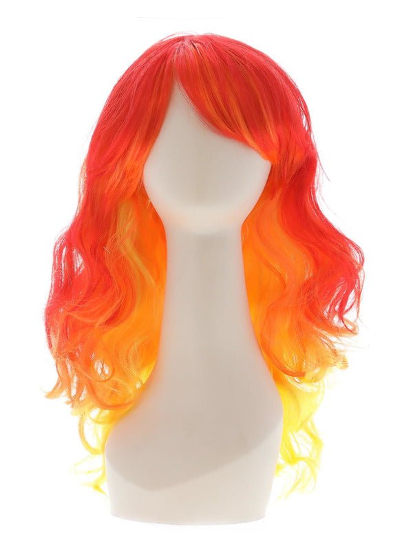 Ombre Devil Flame Wig, Red &amp; Orange - Adult Weekender