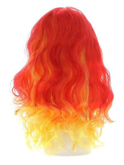 Ombre Devil Flame Wig, Red & Orange - Adult Weekender