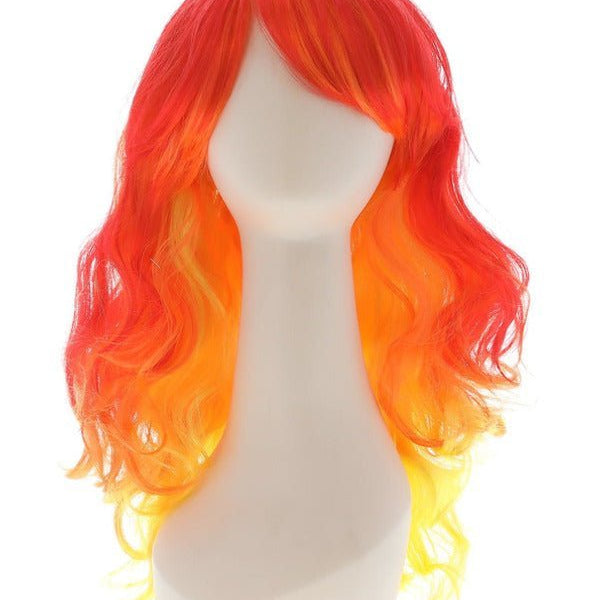 Ombre Devil Flame Wig, Red & Orange - Adult Weekender