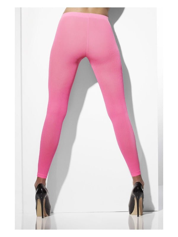 Opaque Footless Tights, Neon Pink - Adult Weekender