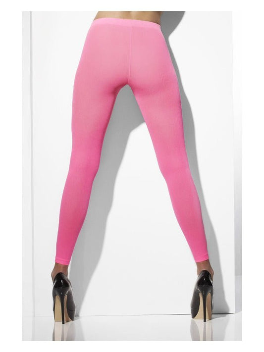 Opaque Footless Tights, Neon Pink - Adult Weekender