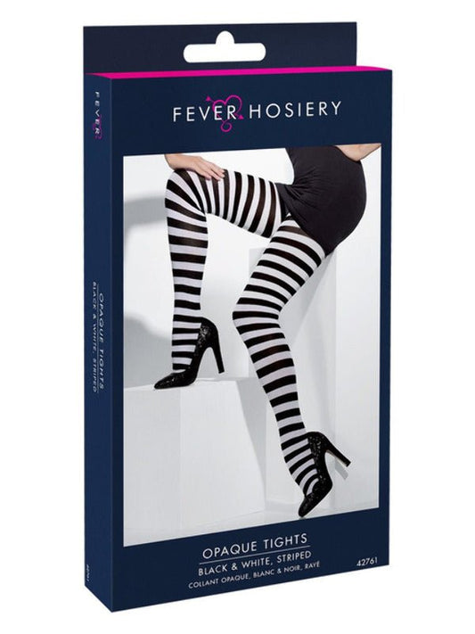 Opaque Tights, Black &amp; White - Adult Weekender
