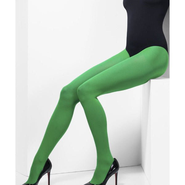 Opaque Tights, Green - Adult Weekender